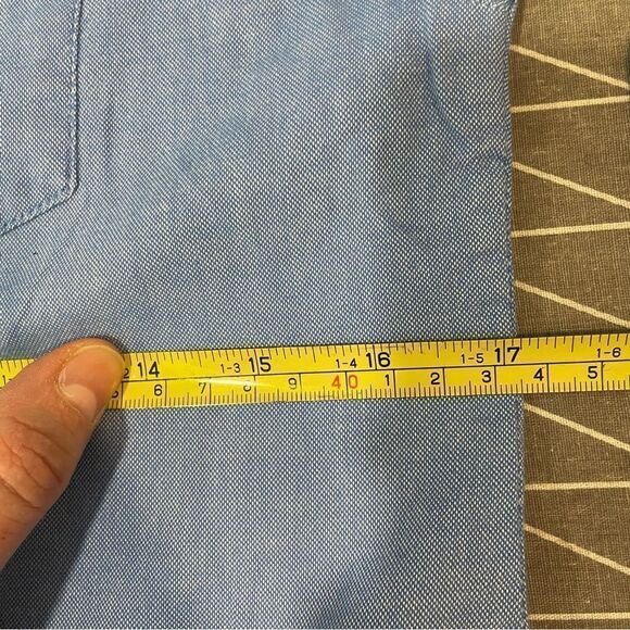 GAP Cotton Blue Oxford Button Up Shirt XS - Picture 8 of 9